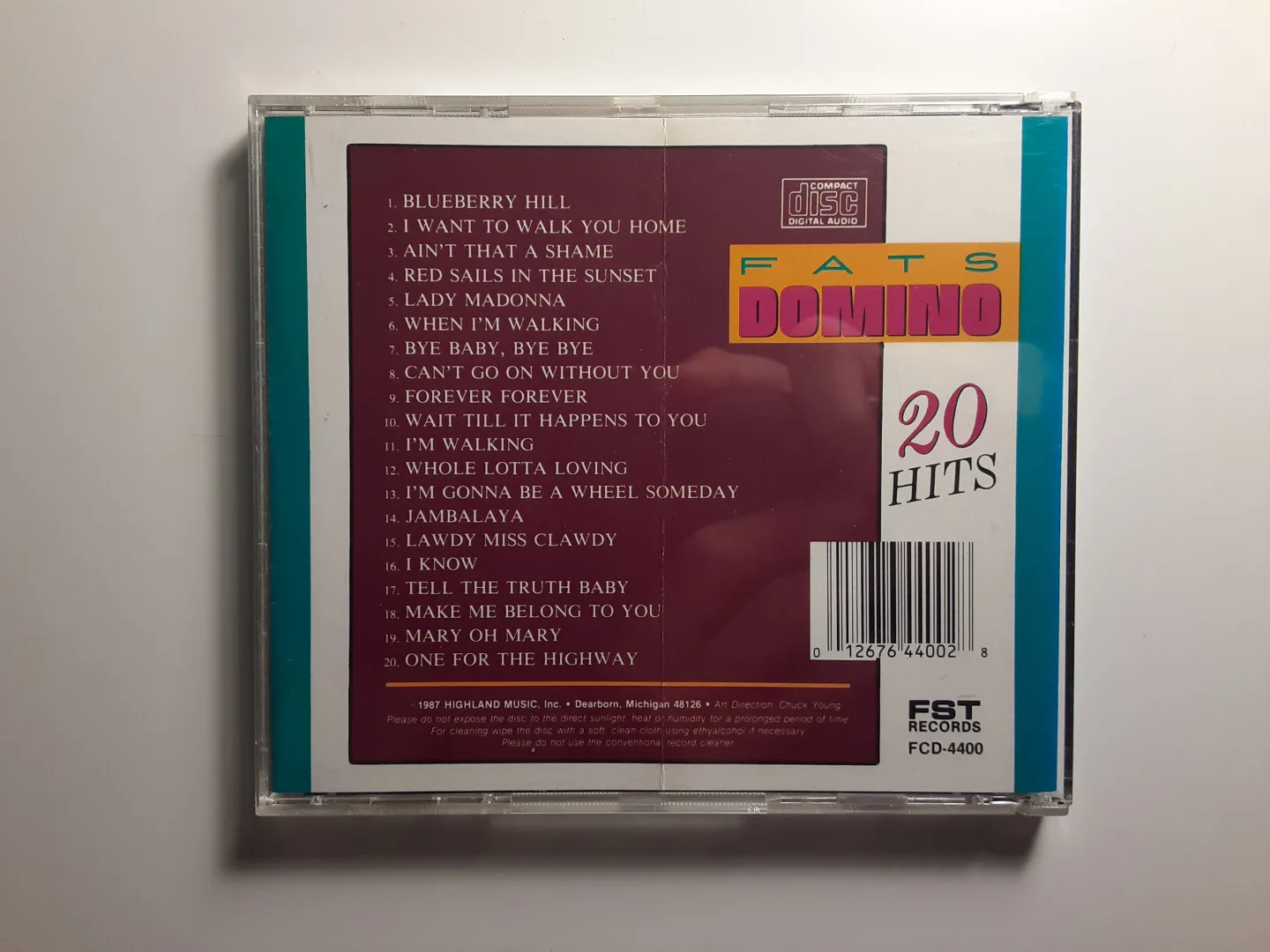 Fats Domino - 20 Hits | CD image indicator(3)