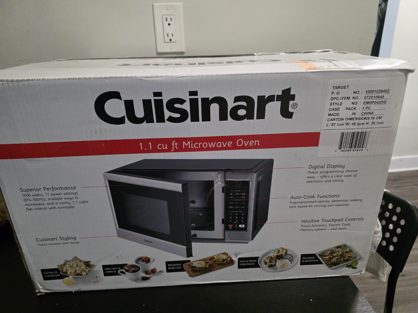Cuisinart 1.1 cu ft Microwave Oven - Stainless Steel