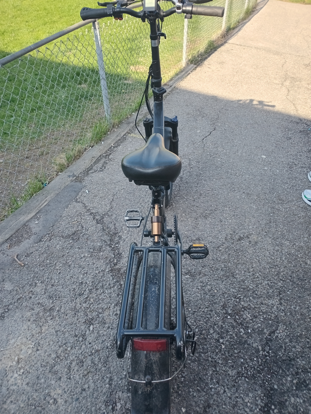 Folding Electric Bike with Fat Tires and Rear Rack