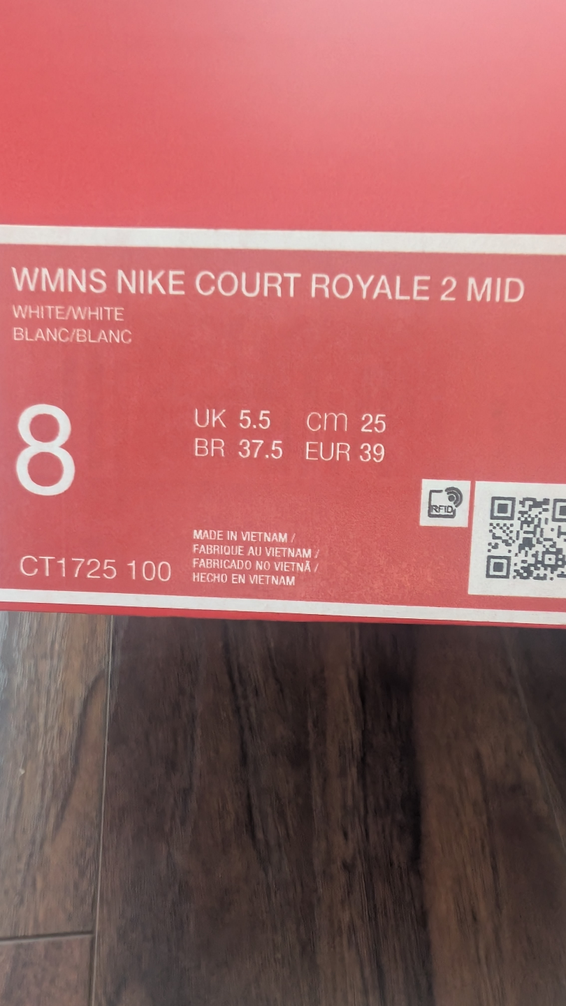Nike Court Royale 2 Mid White Women's Size 8 - photo 3