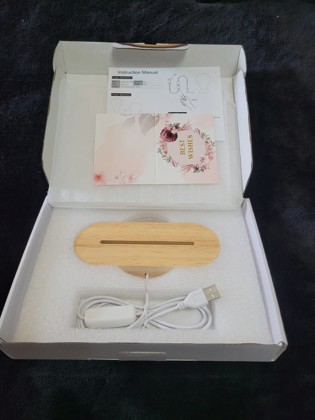 3D LED Desk Lamp with Engraved Message - Gift for Mom image indicator(2)