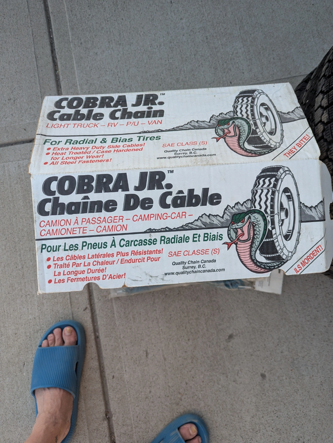 Cobra Jr. Cable Tire Chains - Light Truck/RV/PU/Van | Karrot