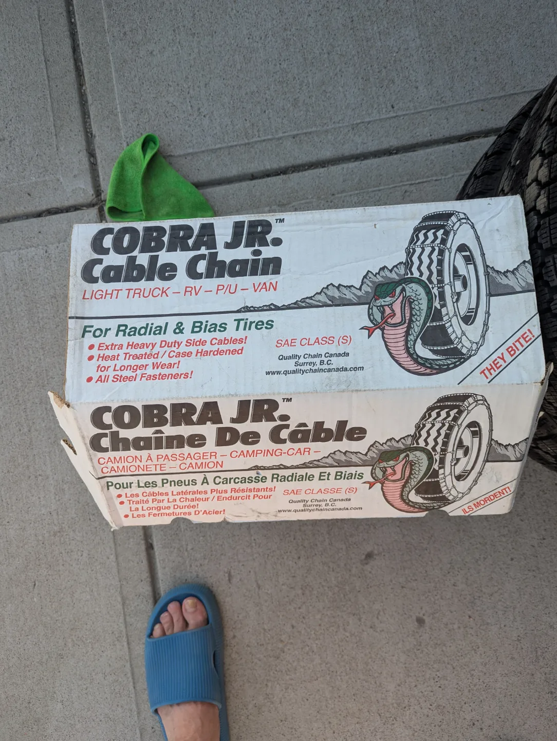Cobra Jr. Cable Tire Chains - Light Truck/RV/PU/Van image indicator(2)