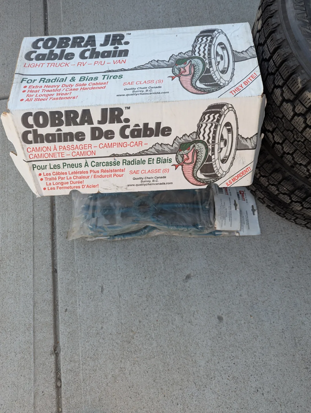 Cobra Jr. Cable Tire Chains - Light Truck/RV/PU/Van image indicator(3)