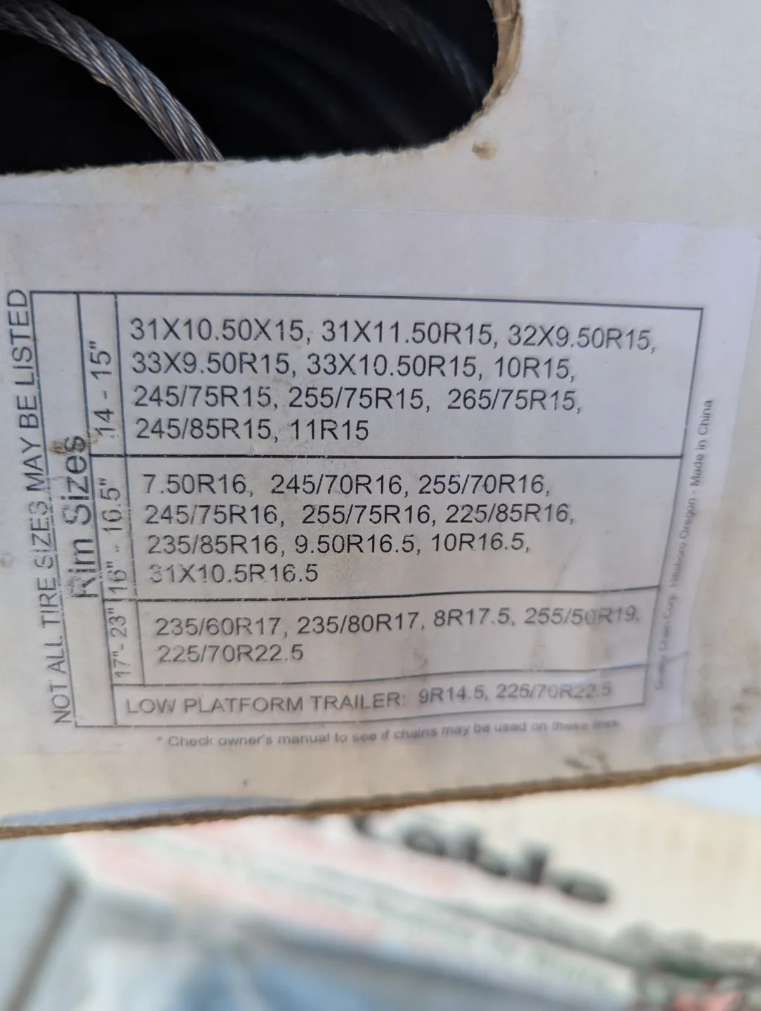 Cobra Jr. Cable Tire Chains - Light Truck/RV/PU/Van image indicator(5)