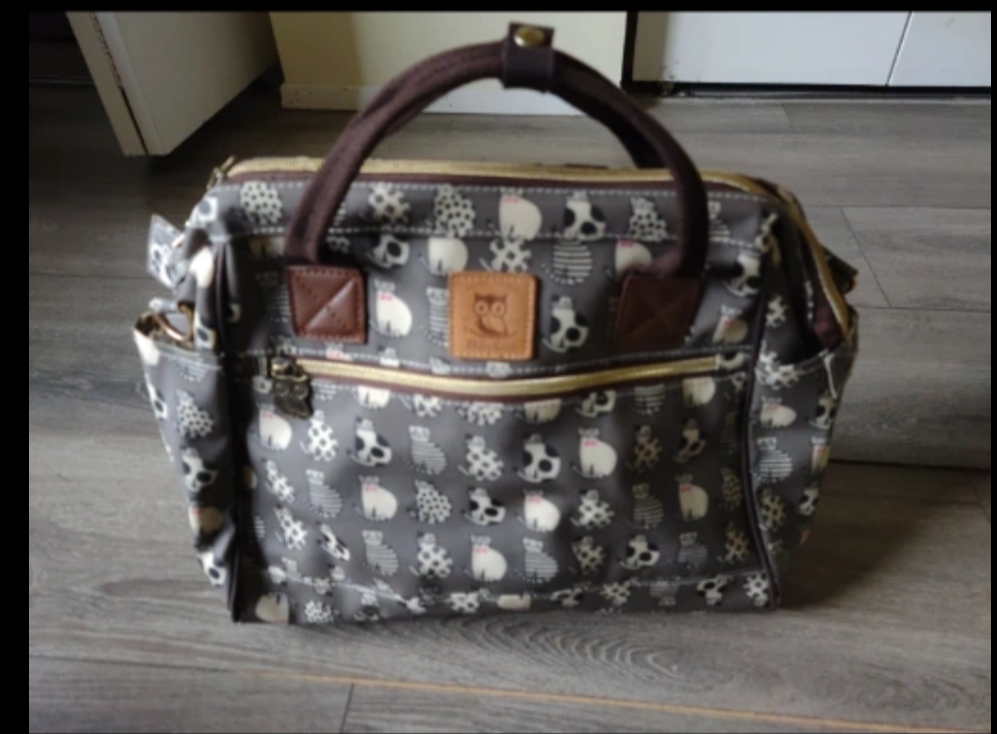 Cute Cat Print 3 way waterproof bag