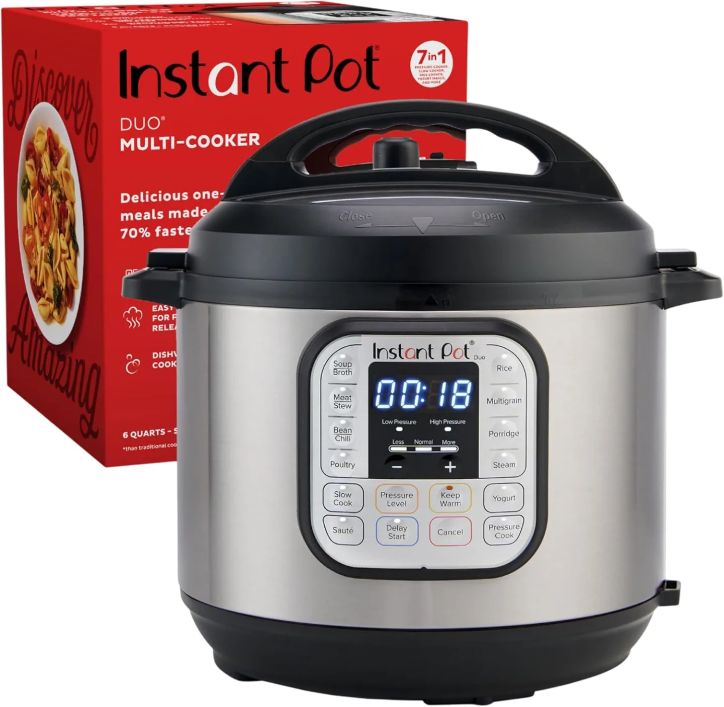 Instant Pot Duo 6-Quart Multi-Cooker - 7-in-1 Functionality thumbnail
