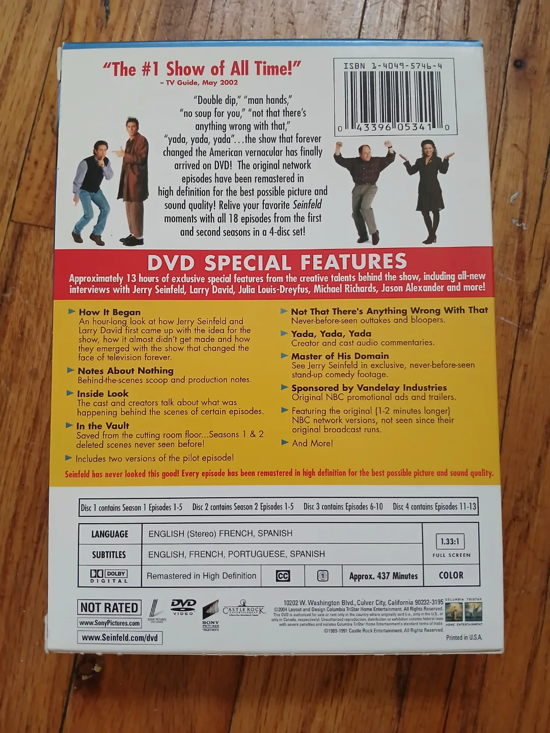 Seinfeld Seasons 1 & 2 DVD image indicator(4)