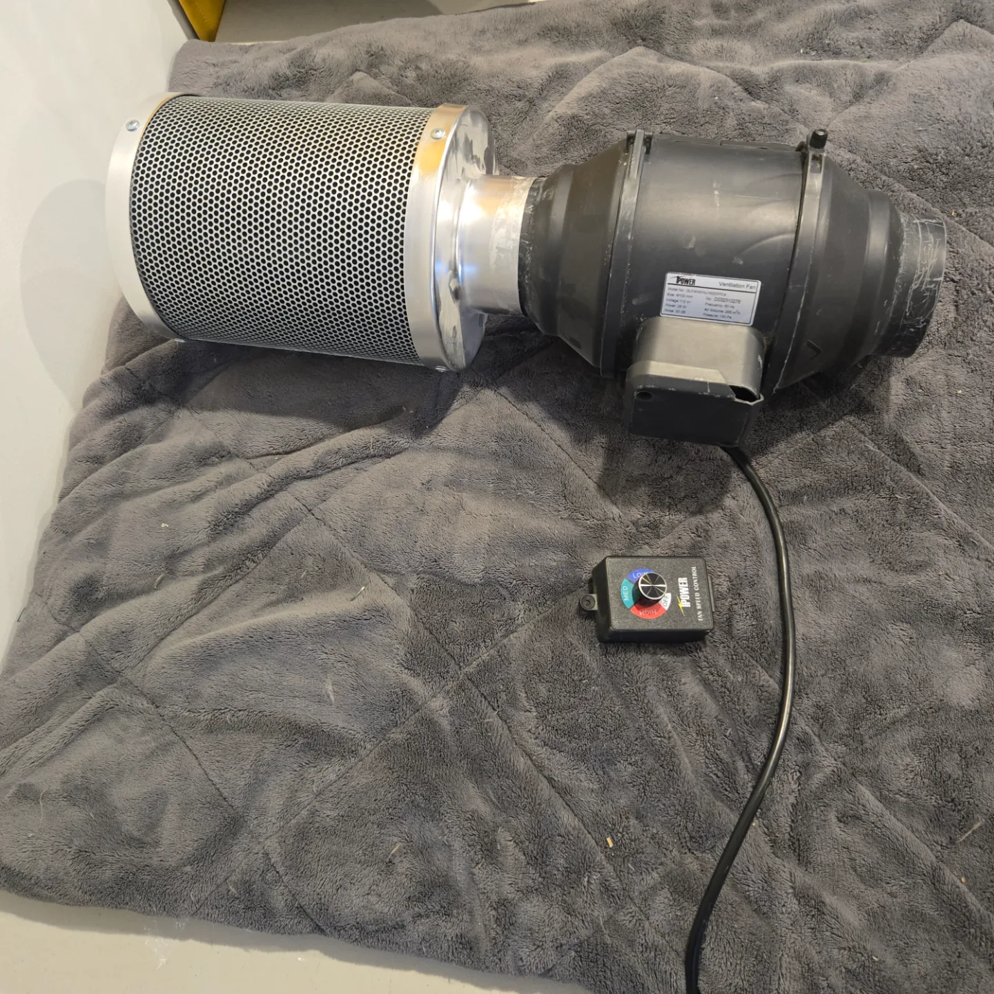 IPOWER 4 inch Inline Ventilation Fan with Speed Controller thumbnail
