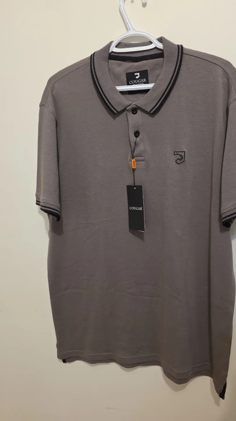 Men's Cougar Grey Polo Shirt thumbnail