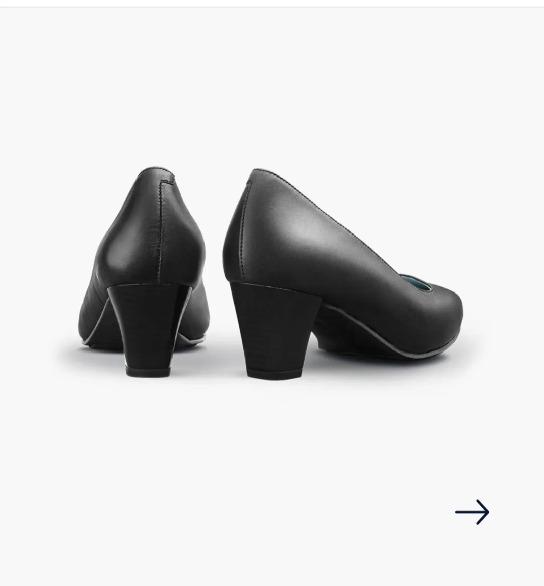 skypro black leather shoes cabin crew shoes image indicator(2)