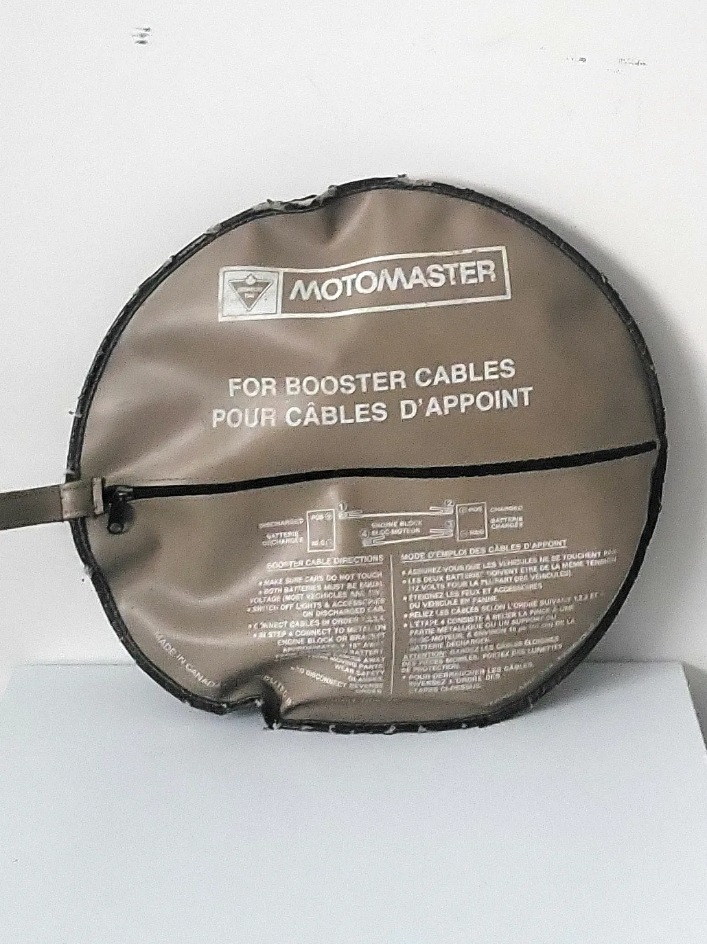 Vintage Motomaster Booster Cables with Storage Case image indicator(2)