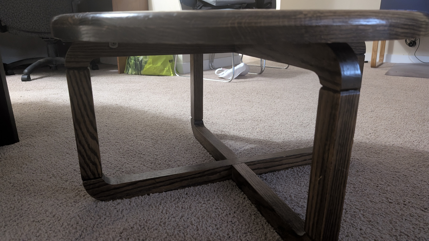 Round Wooden Coffee Table - photo 3