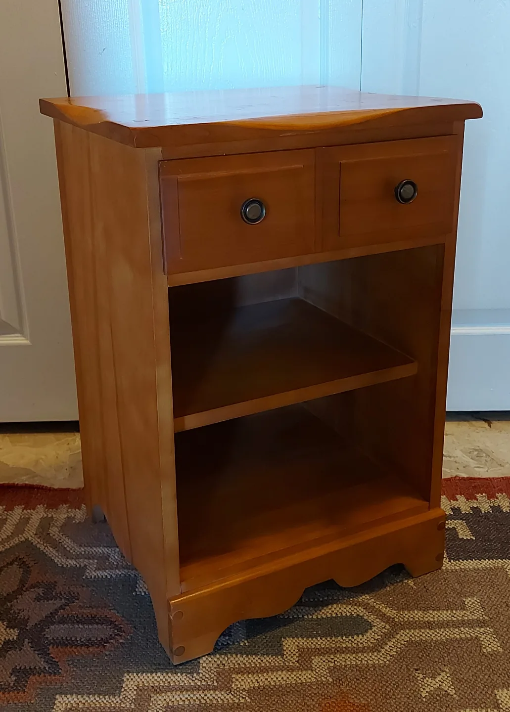 Wooden bedside table image indicator(2)