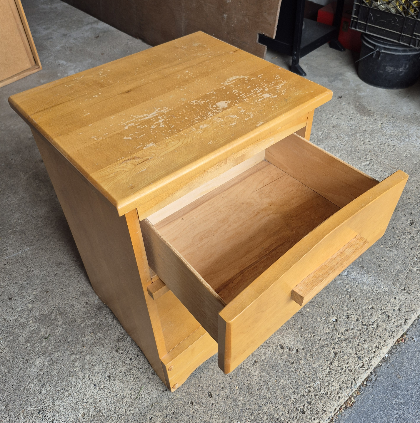 Solid Wood Nightstand - photo 3