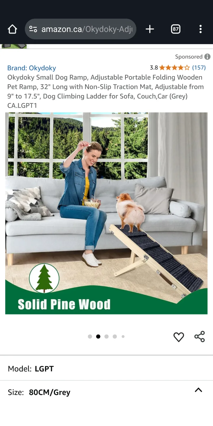 Wooden Ramp for Dogs / Cats image indicator(2)