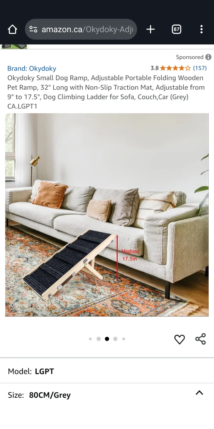 Wooden Ramp for Dogs / Cats image indicator(5)