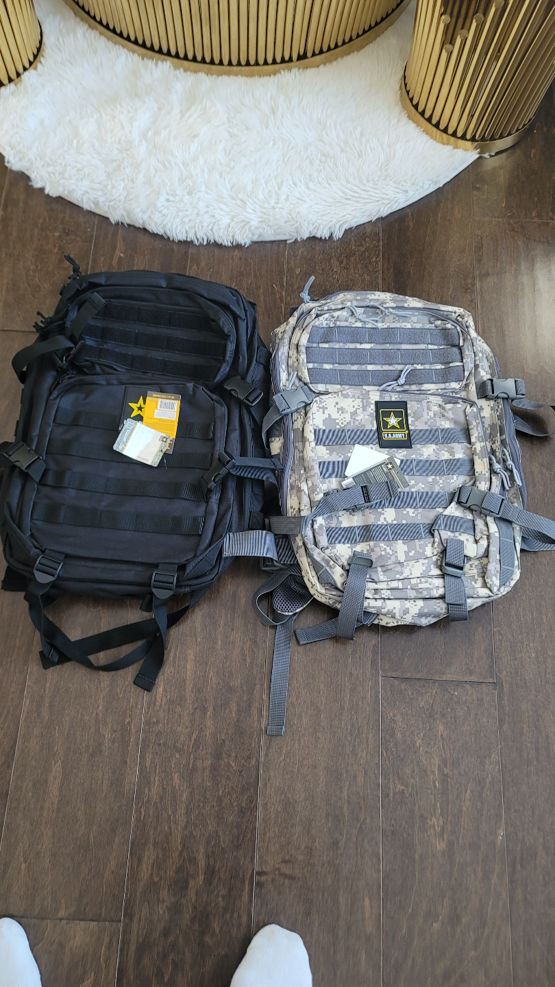 Two Tactical Backpacks - Black and Camo - photo 3