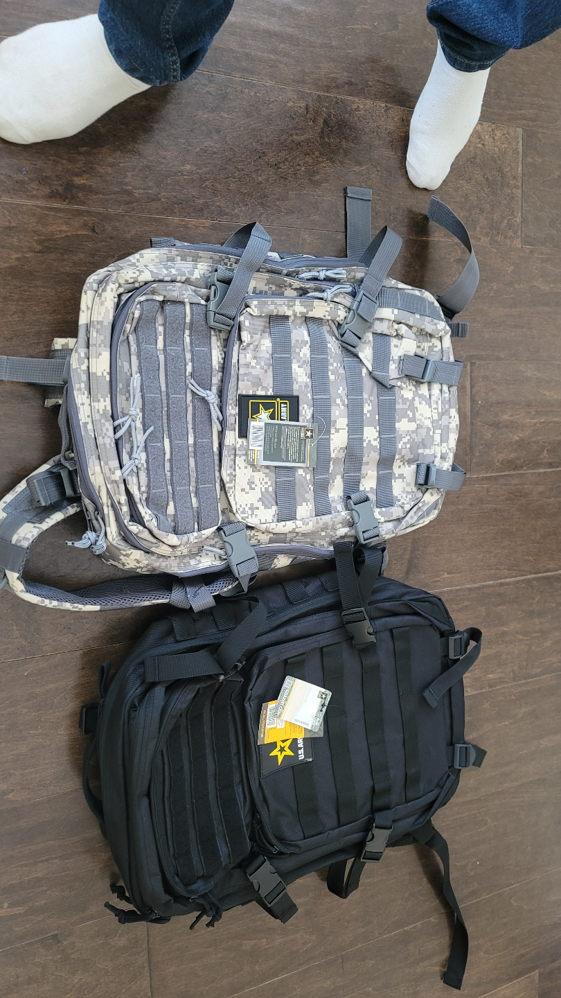 Two Tactical Backpacks - Black and Camo - photo 5