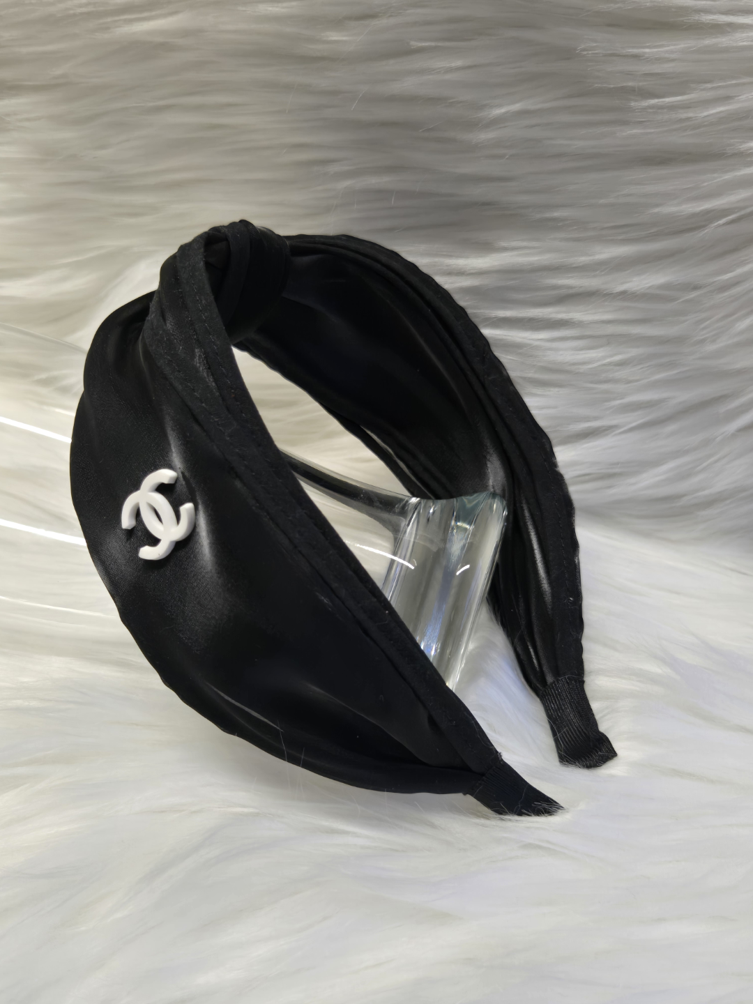 Black knotted headband *new - photo 2