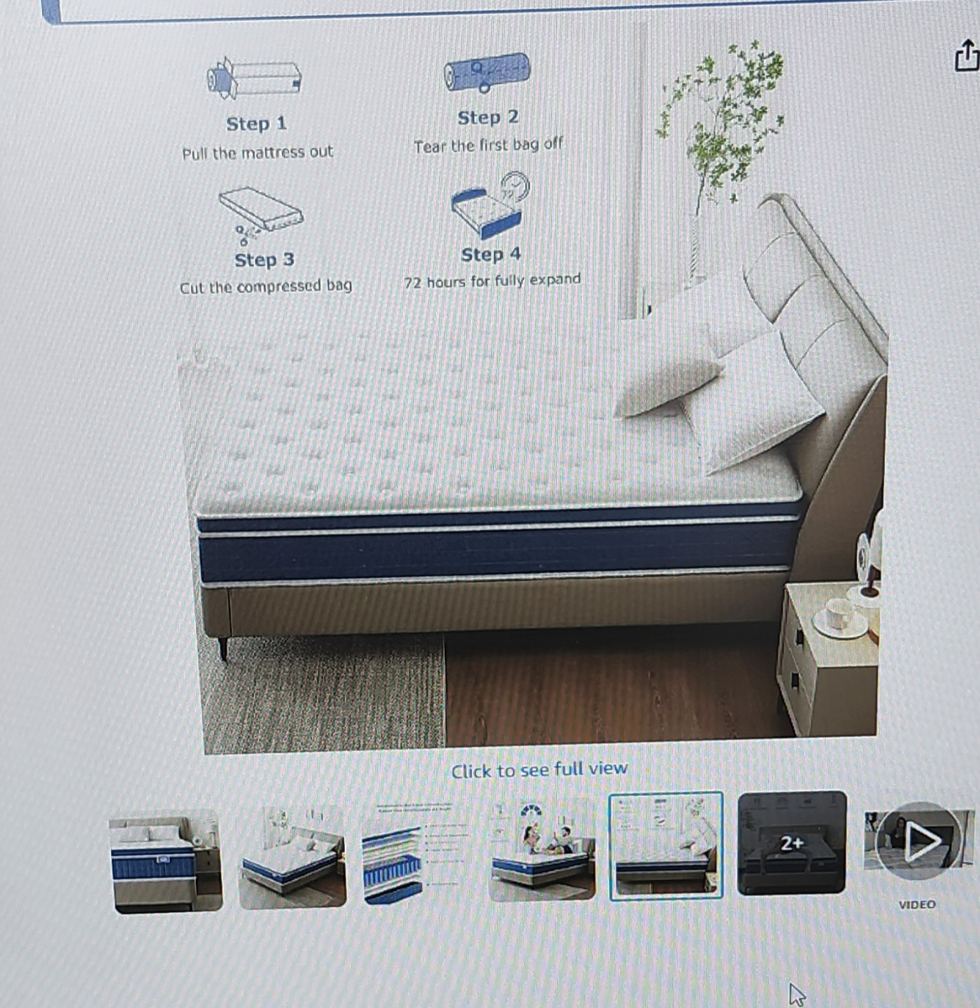 Brand new in box 12 Inch King Mattress - photo 4
