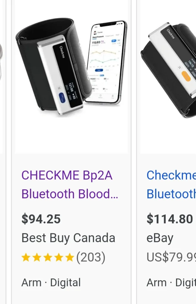 Checkme BP2A Bluetooth Blood Pressure Monitor, ... thumbnail