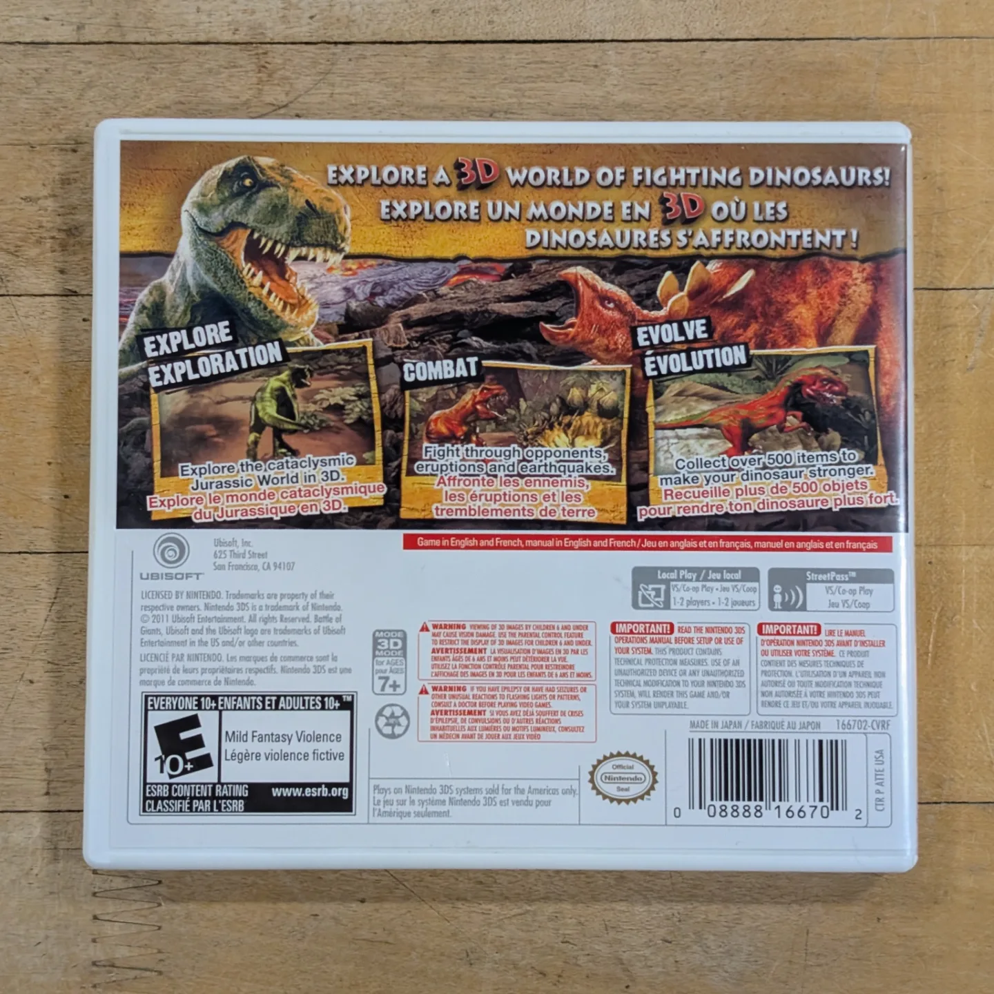 Nintendo 3DS Game - Combat of Giants Dinosaurs 3D image indicator(3)