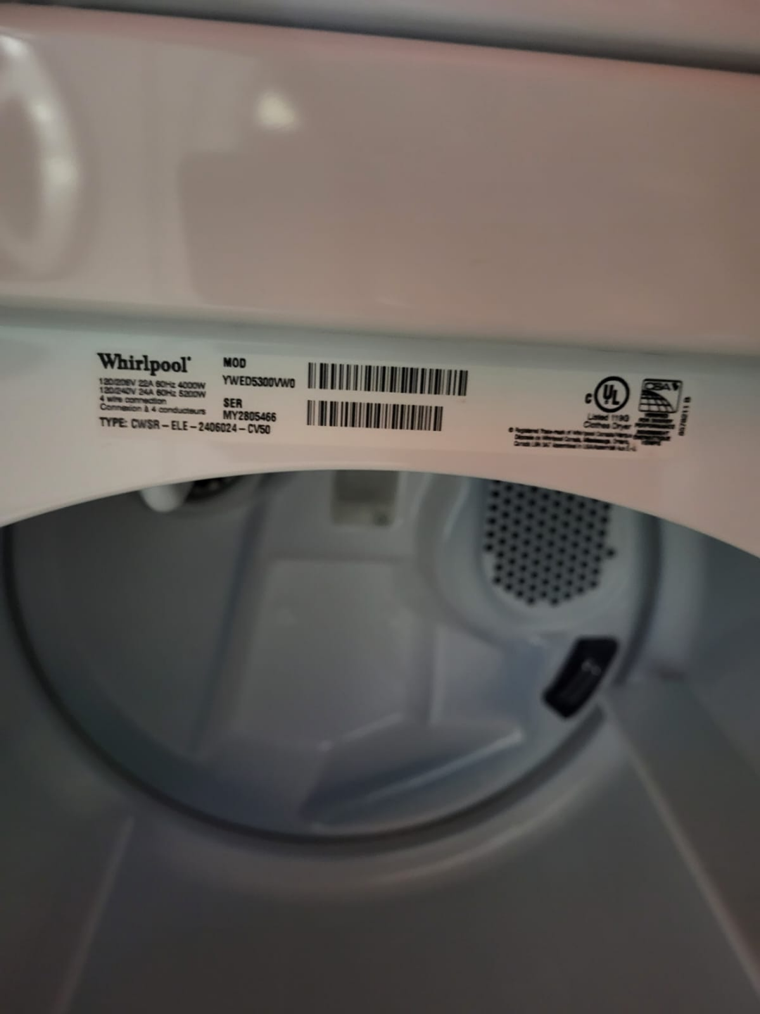 Whirlpool Electric Dryer - Used - photo 3