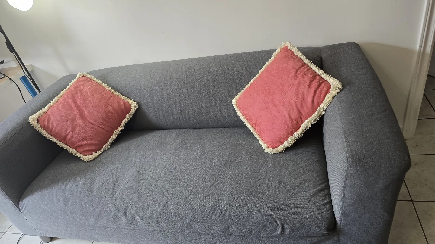 IKEA KLIPPAN Sofa with Two Cushions included thumbnail