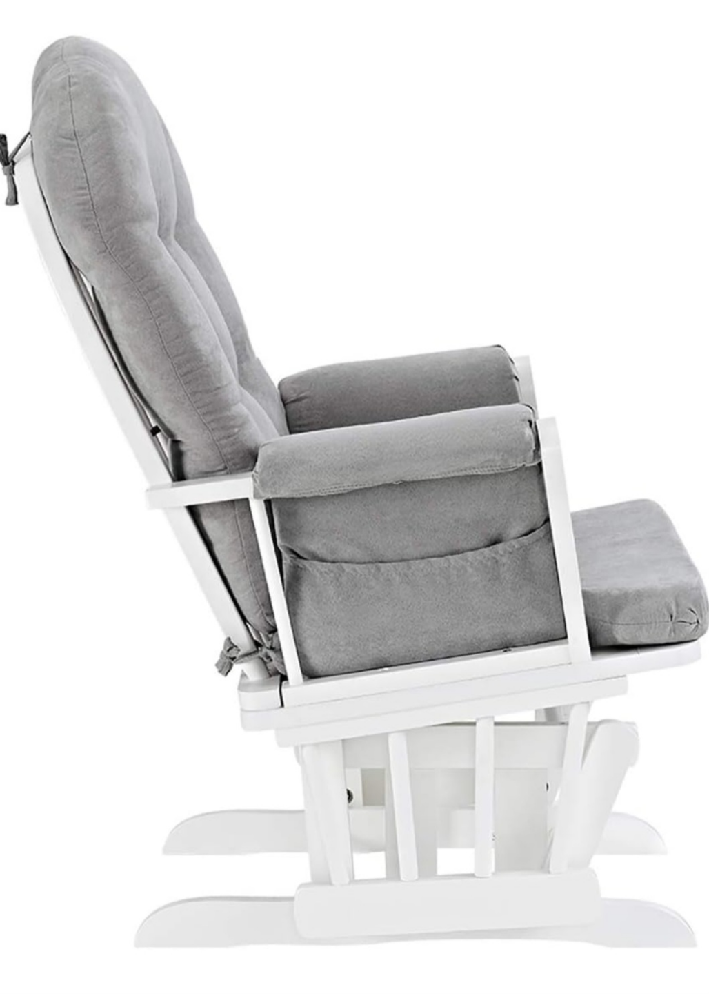 Glider Rocker Chair - White and Gray - photo 3