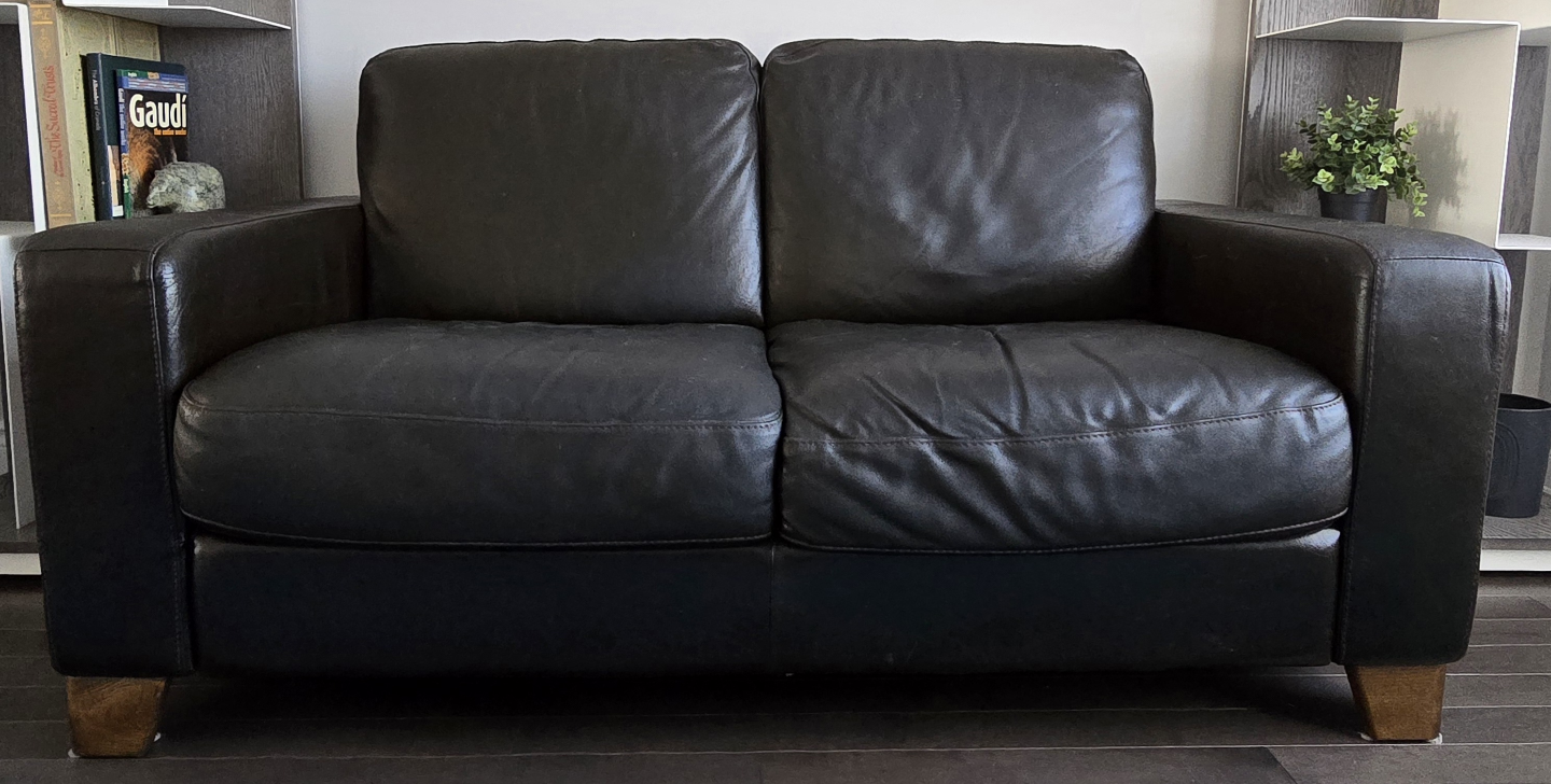 Natuzzi Leather Loveseat - photo 4