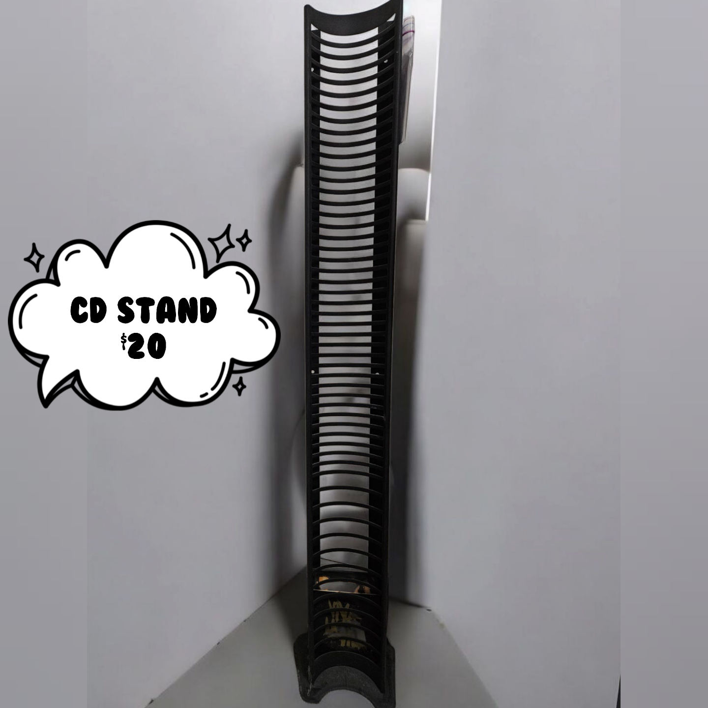 Black CD Storage Stand