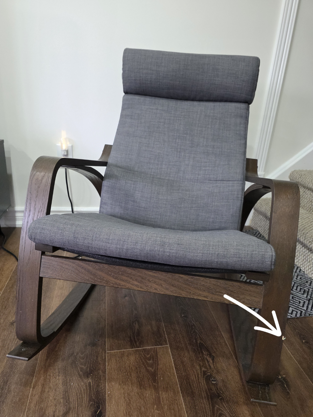 IKEA STRANDMON Rocking Chair - Grey - photo 2