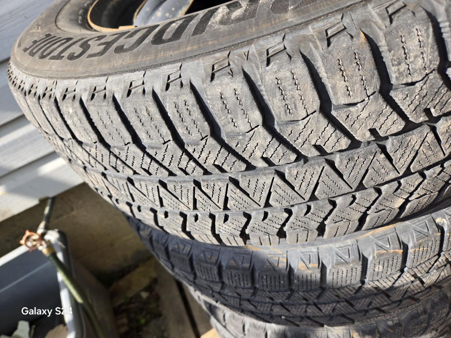 Used Bridgestone Blizzak WS90 Winter Tires and Rims