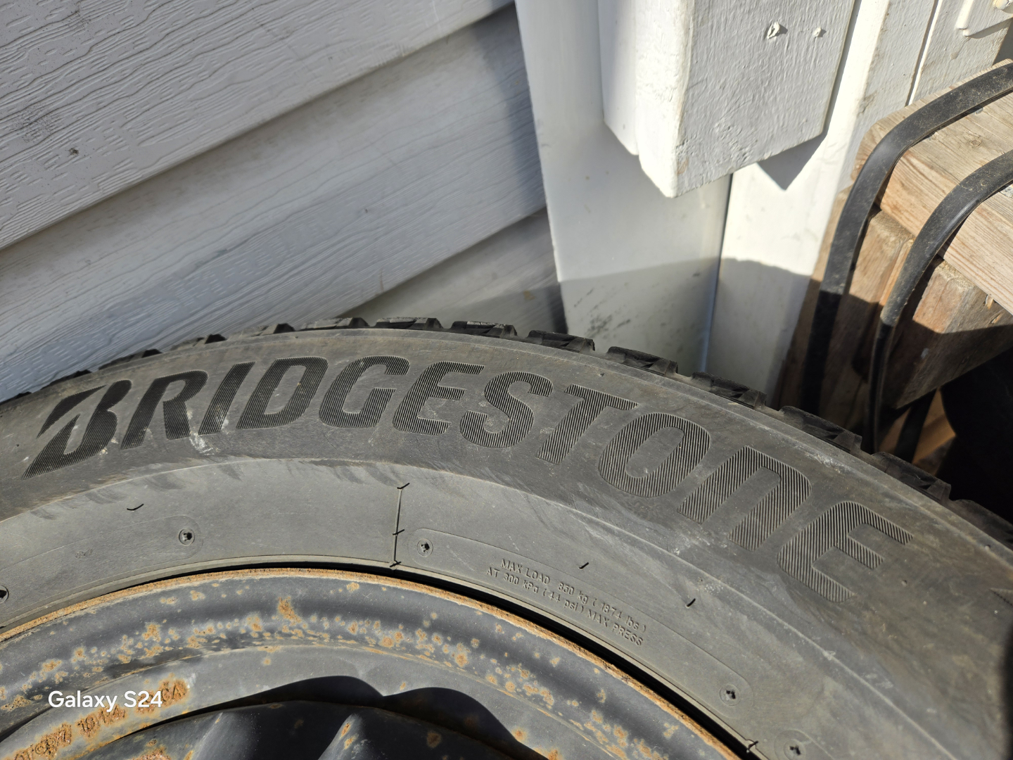 Used Bridgestone Blizzak WS90 Winter Tires and Rims - photo 5
