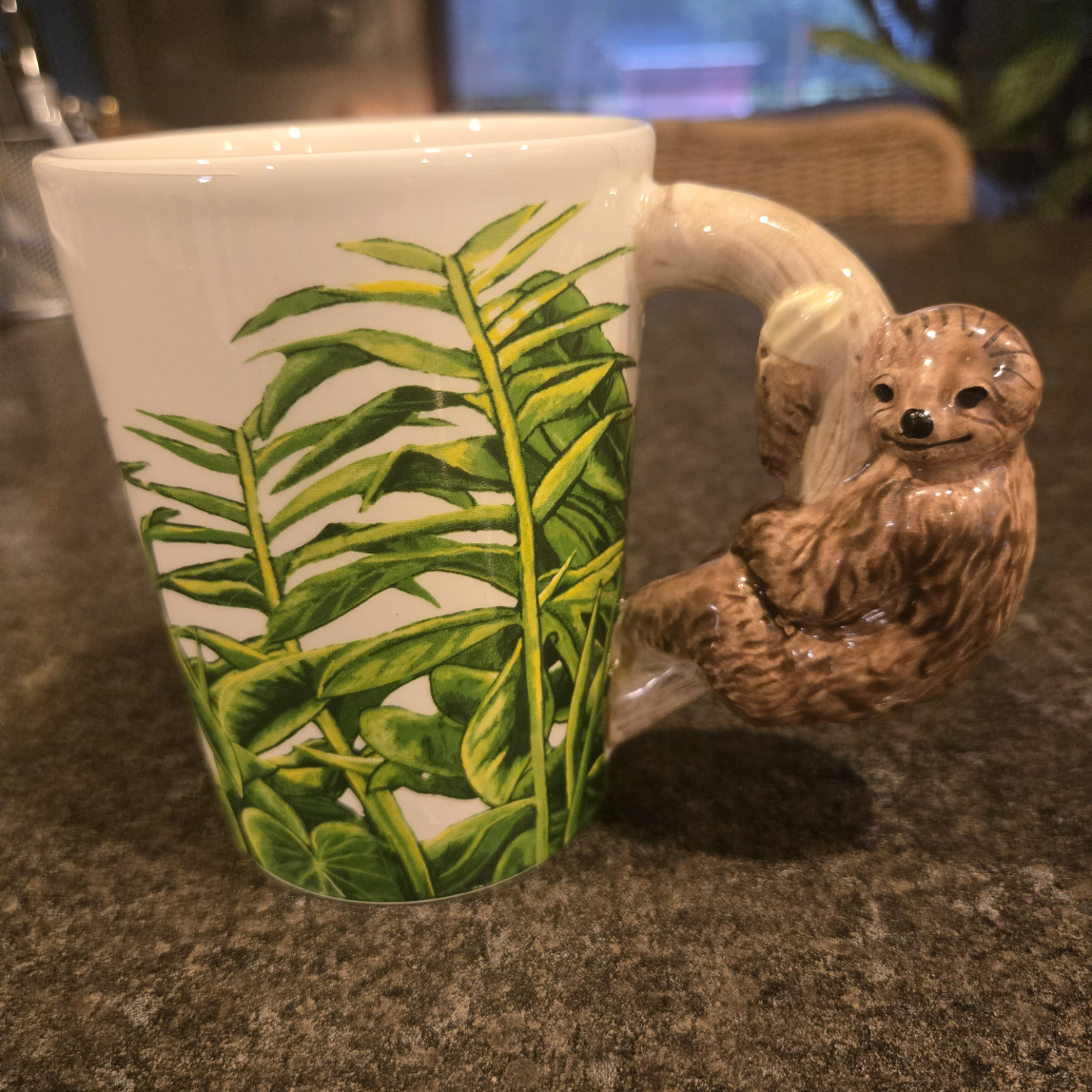 Puckator Jungle Explorer Sloth Ceramic Shaped Handle