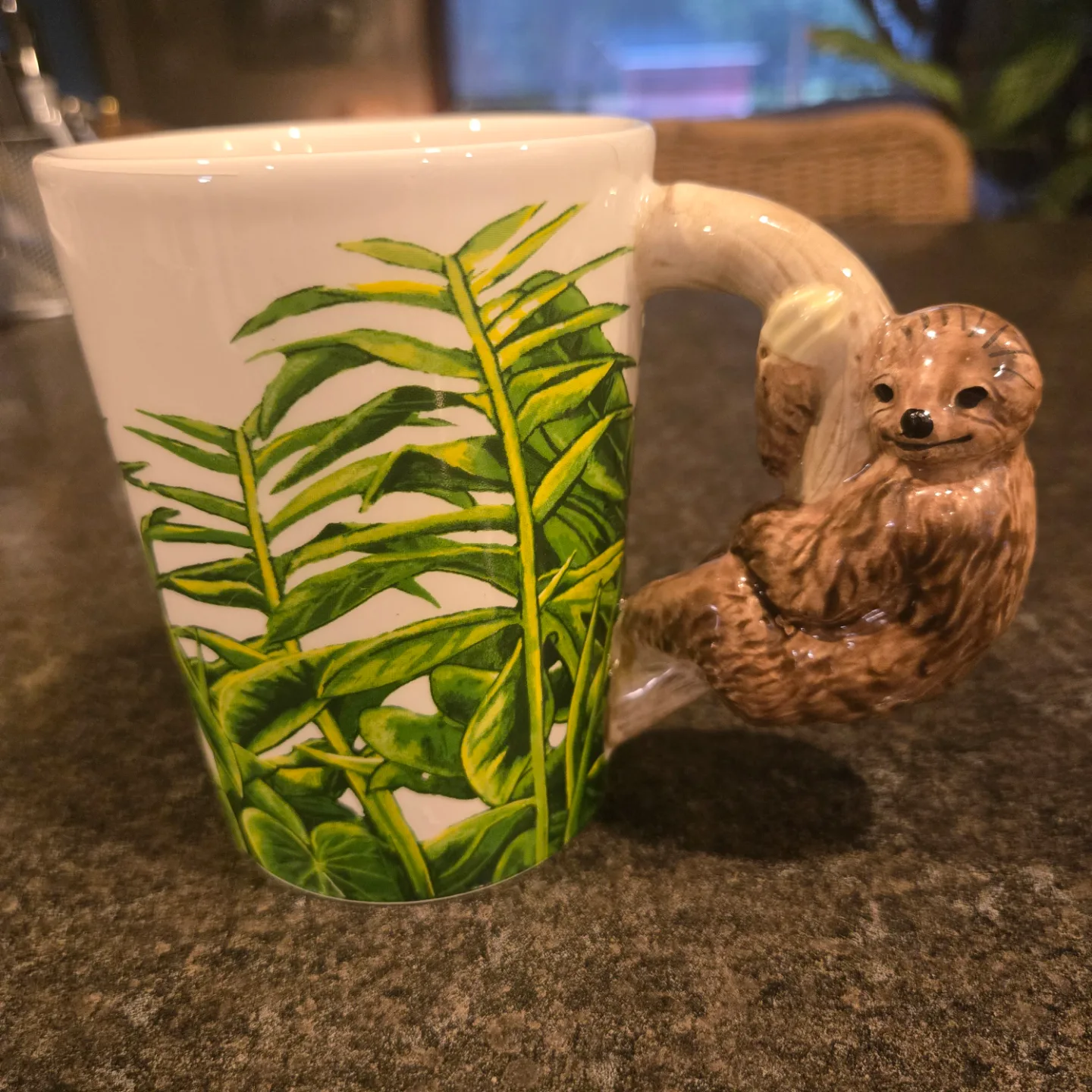 Puckator Jungle Explorer Sloth Ceramic Shaped Handle thumbnail
