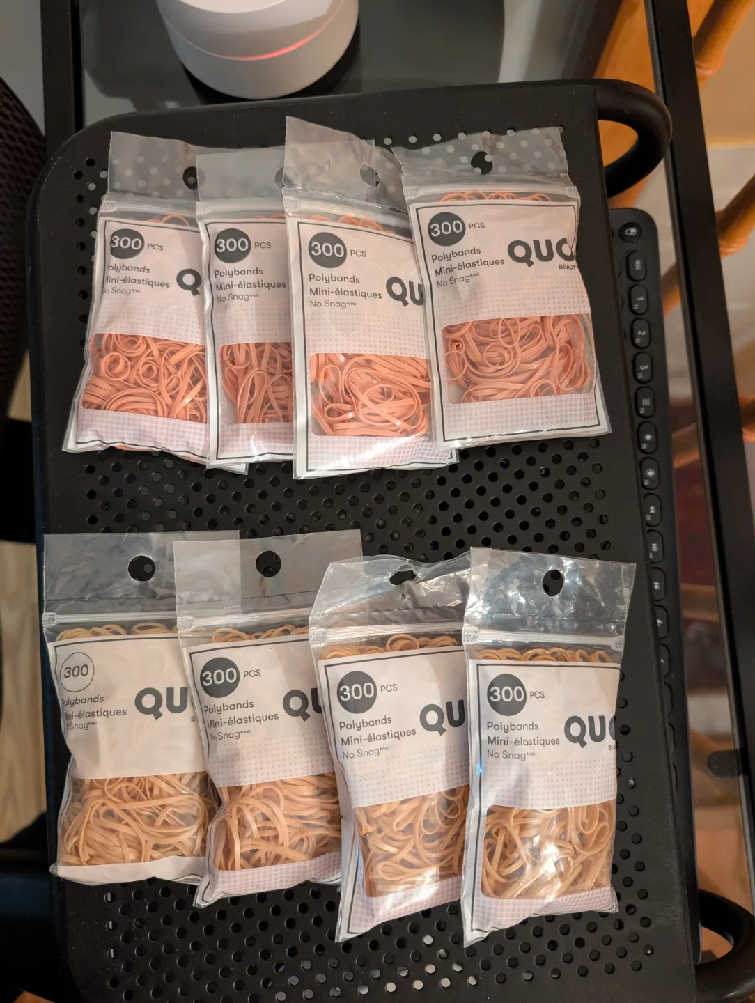 8 x 300 Count Mini Polybands for Hair thumbnail