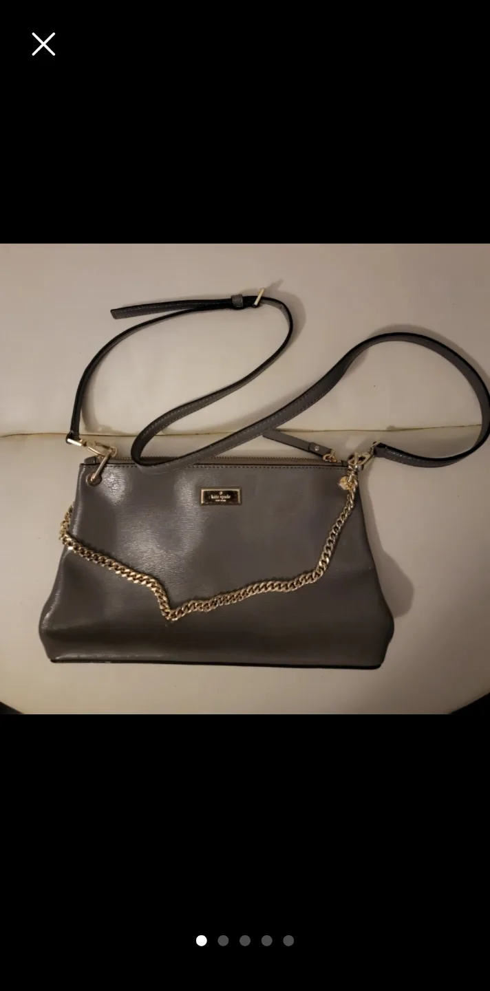 Authentic Kate Spade Bixby Place River Hare Grey Bag image indicator(2)