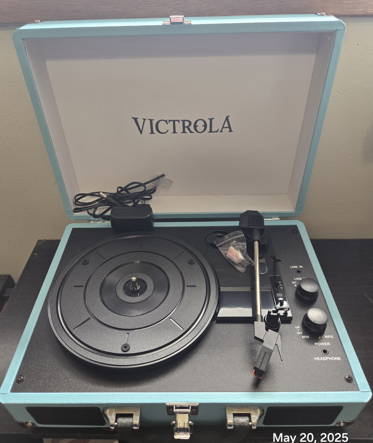 Victrola Vintage 3-Speed Portable Suitcase Record Player