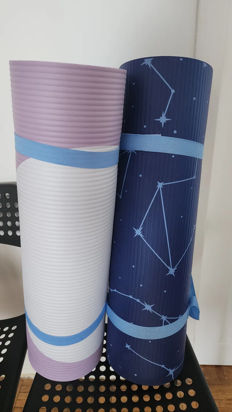 Two Yoga Mats - Purple & Constellation Design thumbnail