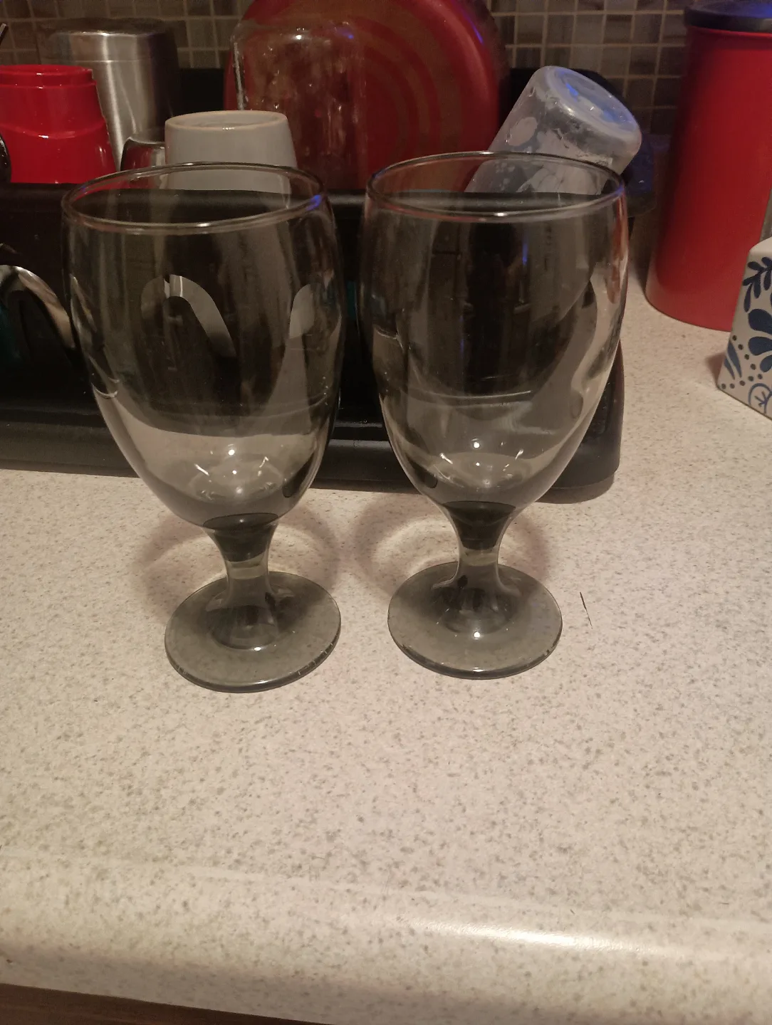 Smoked Glass and  Wine Glasses thumbnail