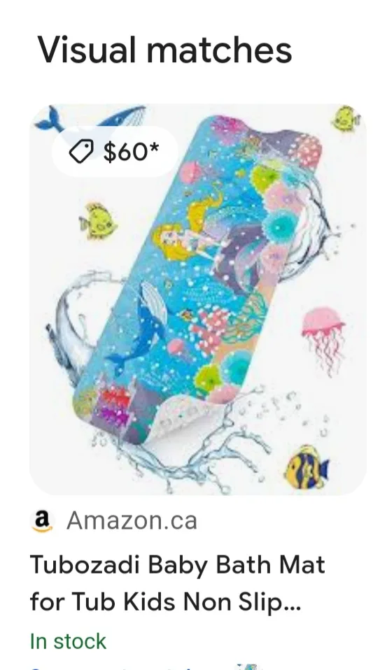 Tubozadadi Baby Bath Mat - Mermaid Design thumbnail