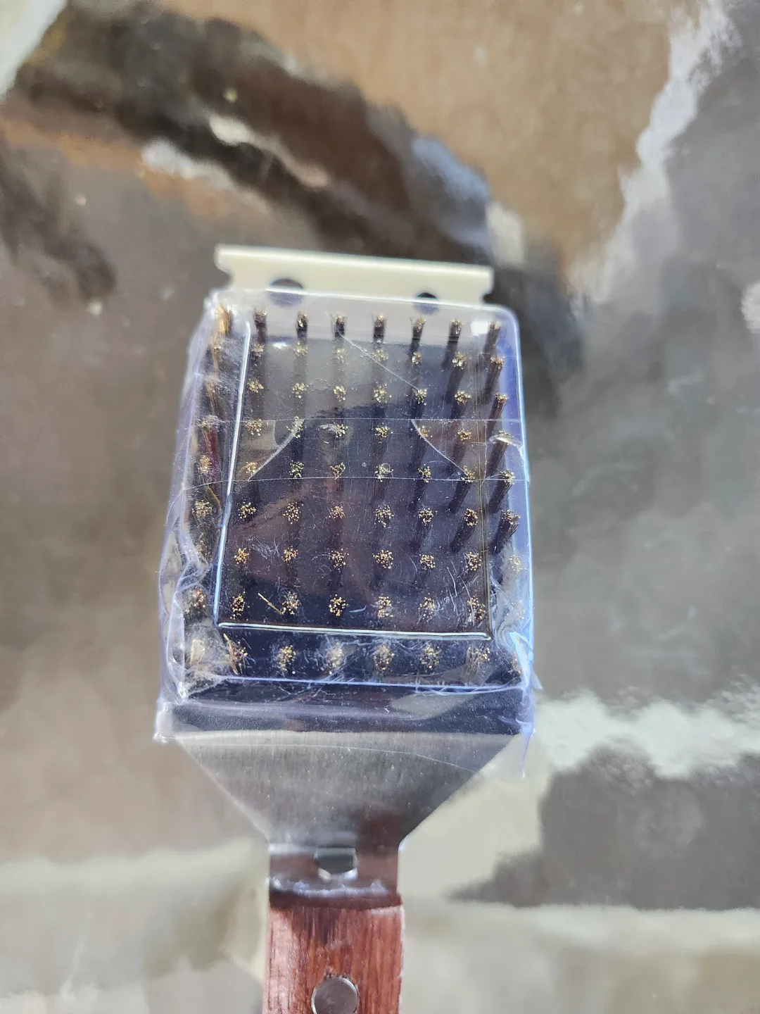 Grillware 3-in-1 BBQ Cleaning Brush Set with Wooden Handle image indicator(4)