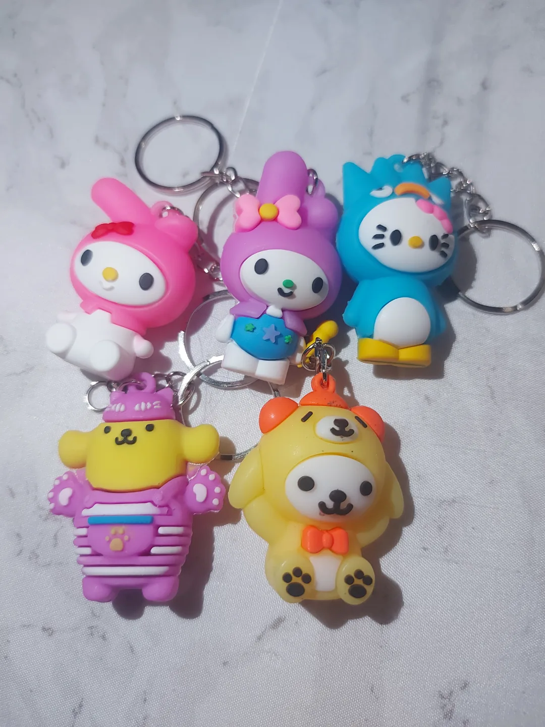 5 pcs Sanrio Characters Keychains thumbnail