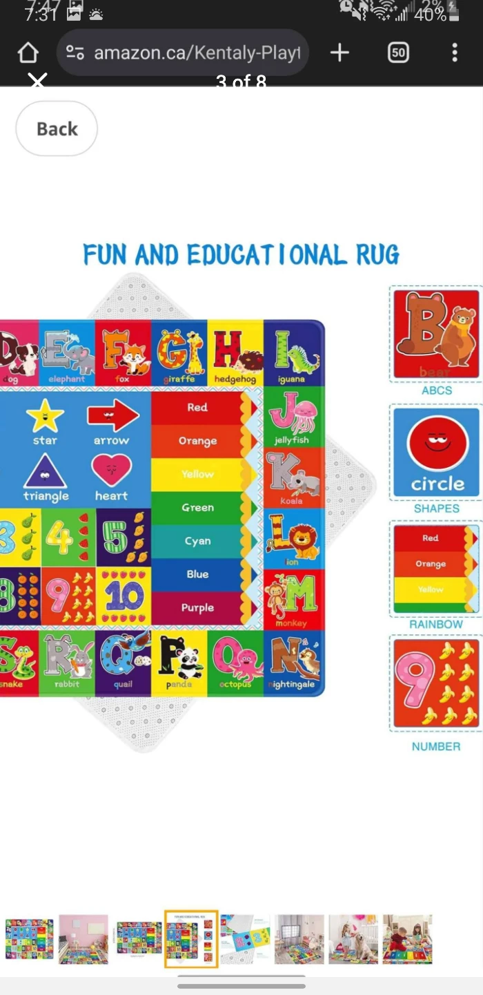 KIDS PLAY RUG - BRAND NEW - photo 3