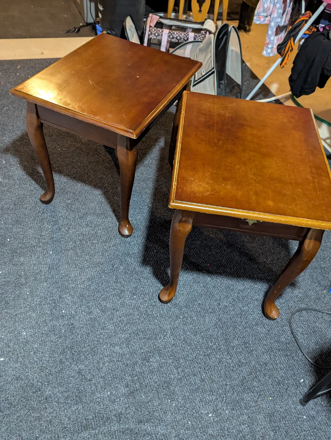 2 vintage end tables image indicator(4)