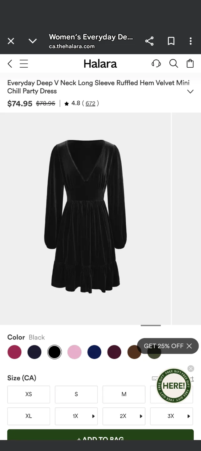 Halara Women's Velvet Mini Dress size XS image indicator(5)