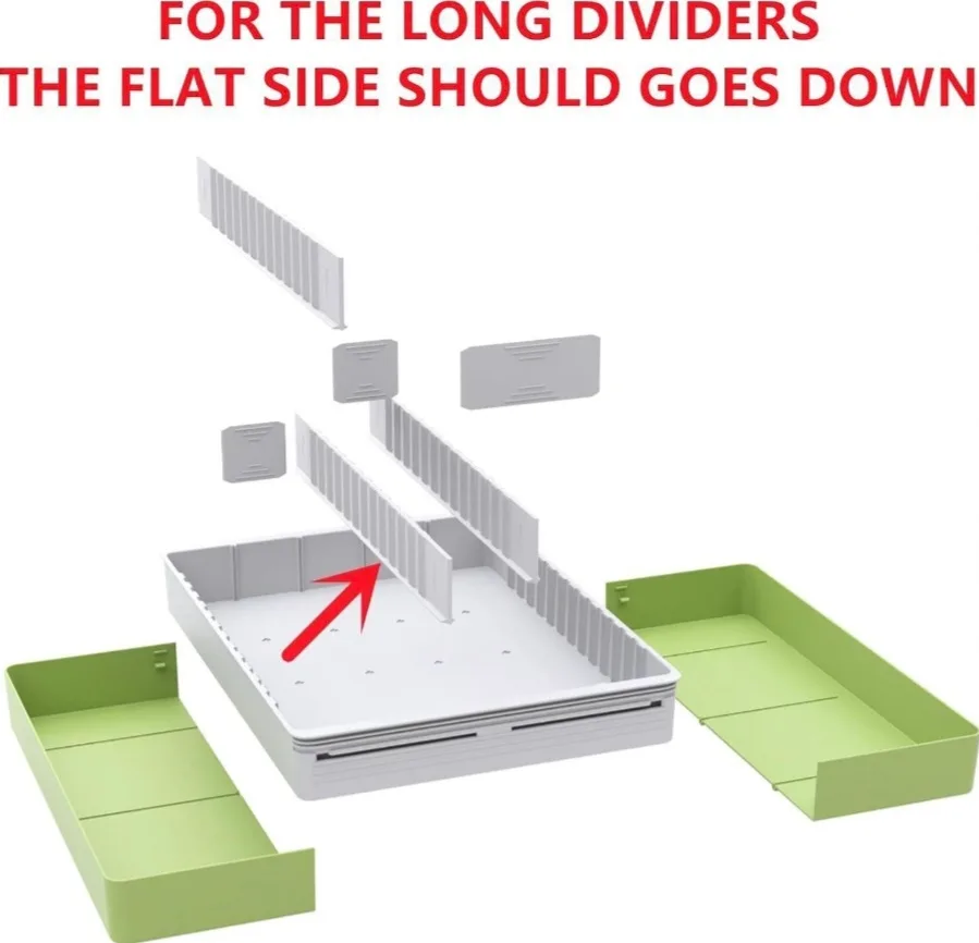 Adjustable Cutlery Organizer with Dividers image indicator(2)