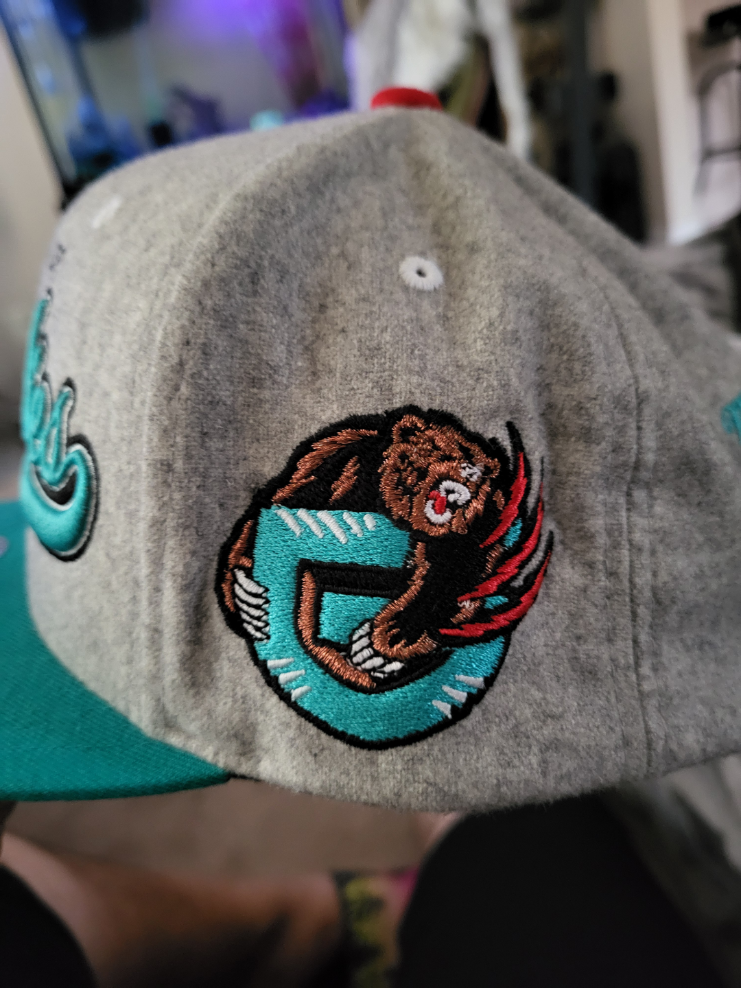 Vintage Vancouver Grizzlies Mitchell & Ness Hardwood Hat - photo 4